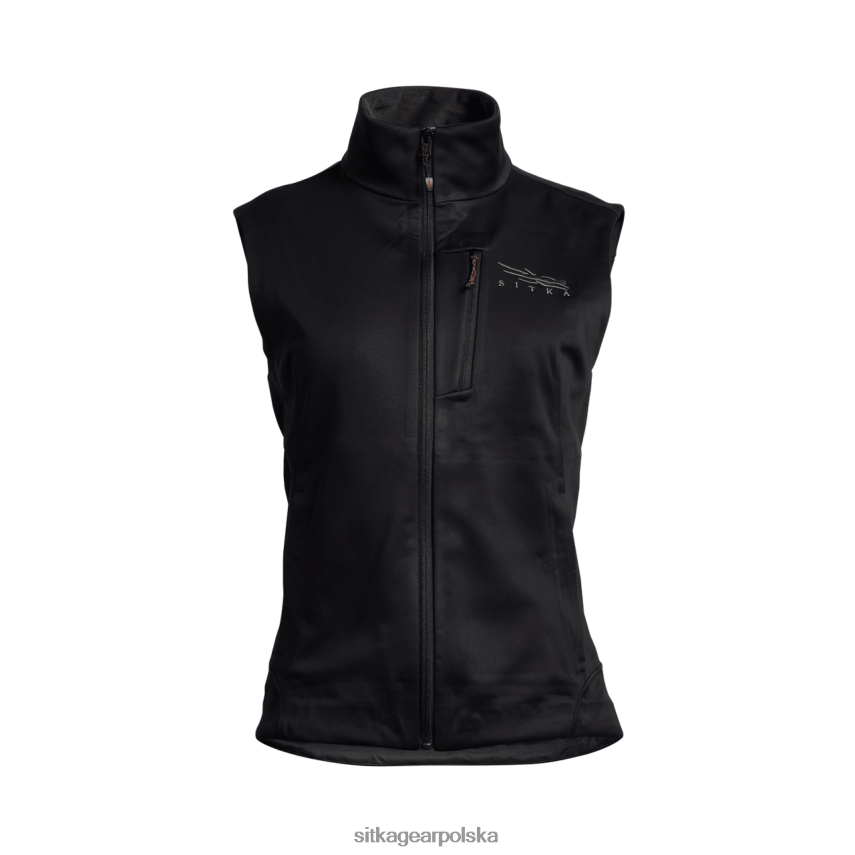 kurtki i kamizelki czarny kobiety SITKA Gear kamizelka typu jetstream VF2XTJ391