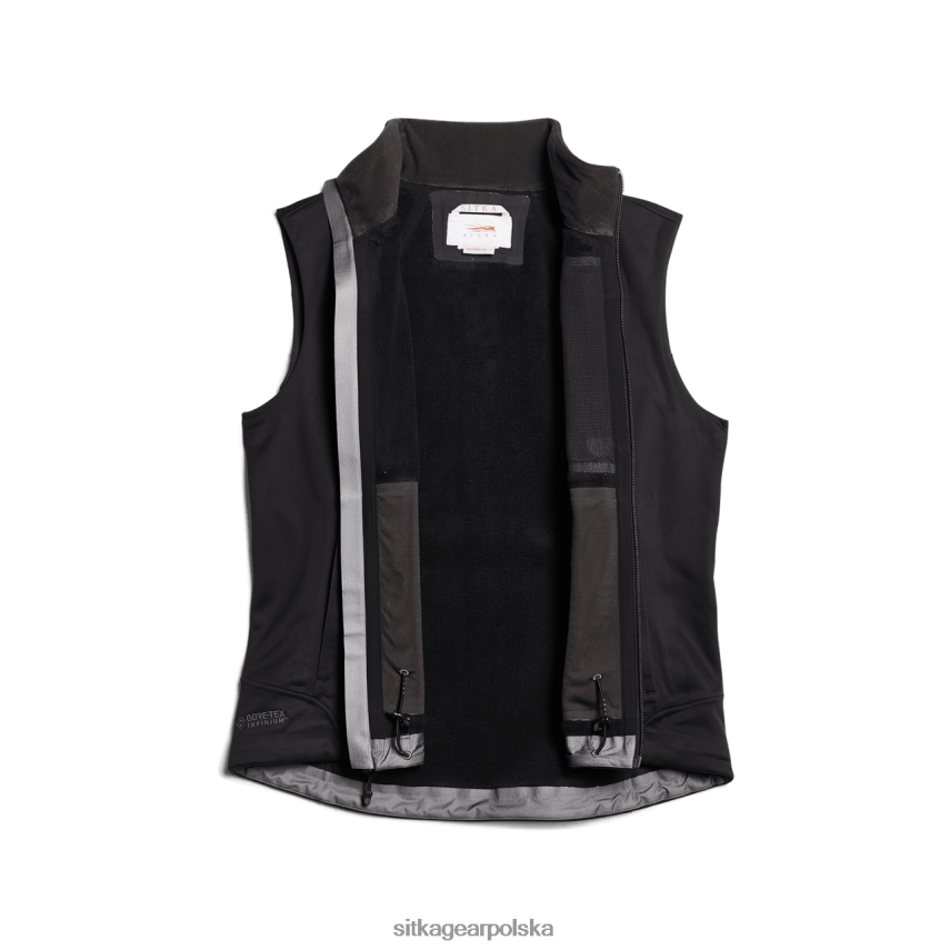 kurtki i kamizelki czarny kobiety SITKA Gear kamizelka typu jetstream VF2XTJ391
