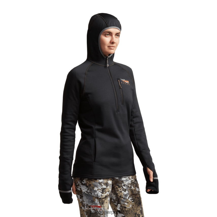 najfatalniejszy czarny kobiety SITKA Gear fanatyczna bluza z kapturem VF2XTJ399