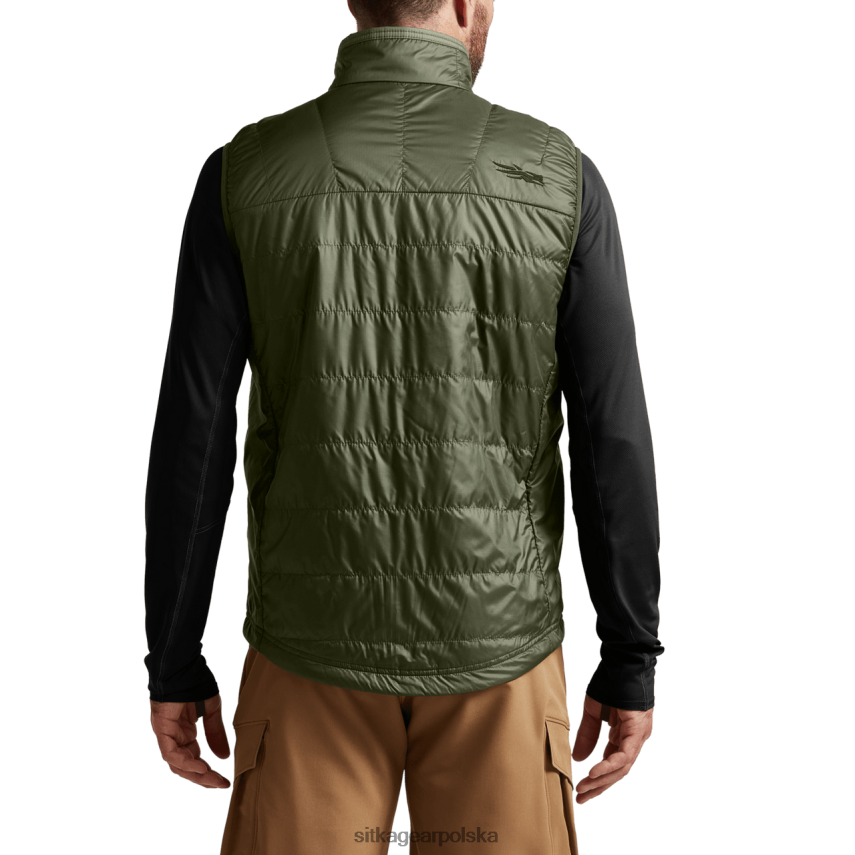 kurtki i kamizelki zakurzona oliwka mężczyźni SITKA Gear Kamizelka Kelvin Aerolite VF2XTJ74