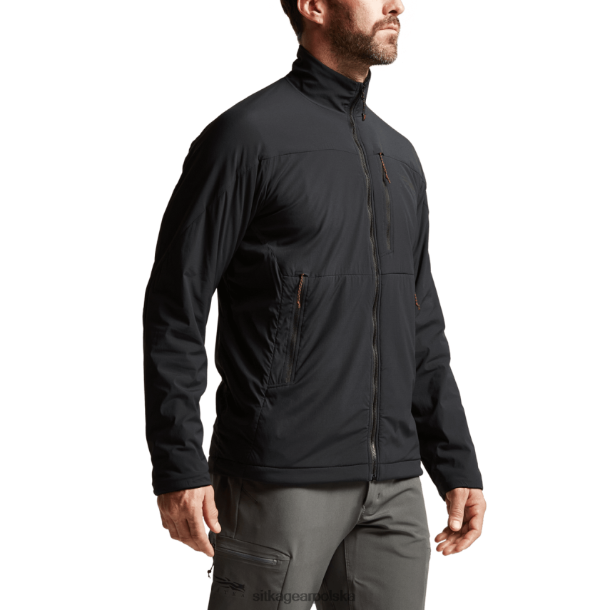 kurtki i kamizelki czarny mężczyźni SITKA Gear klimatyczna kurtka VF2XTJ37