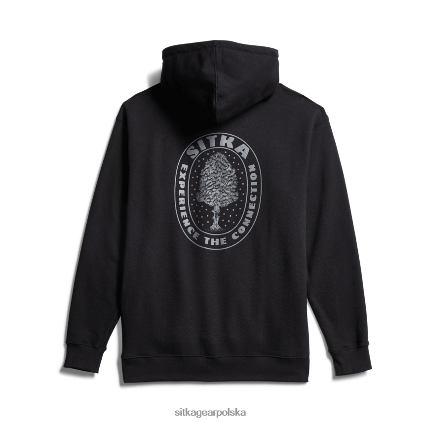 najfatalniejszy czarny mężczyźni SITKA Gear Bluza z kapturem i zamkiem cedrowym VF2XTJ117