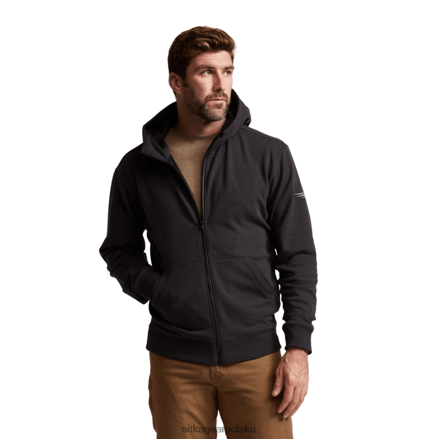 najfatalniejszy czarny mężczyźni SITKA Gear niezbędna bluza z kapturem zapinana na zamek VF2XTJ115