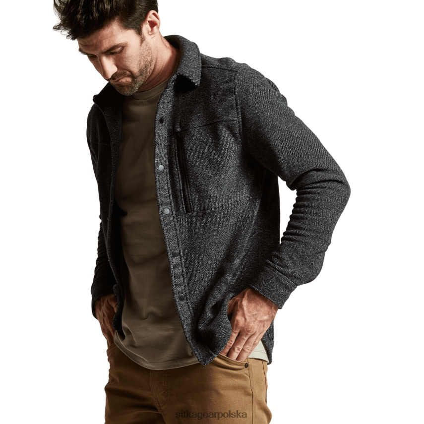 najfatalniejszy czarny wrzos mężczyźni SITKA Gear Koszulka Snowcrest Ls VF2XTJ162