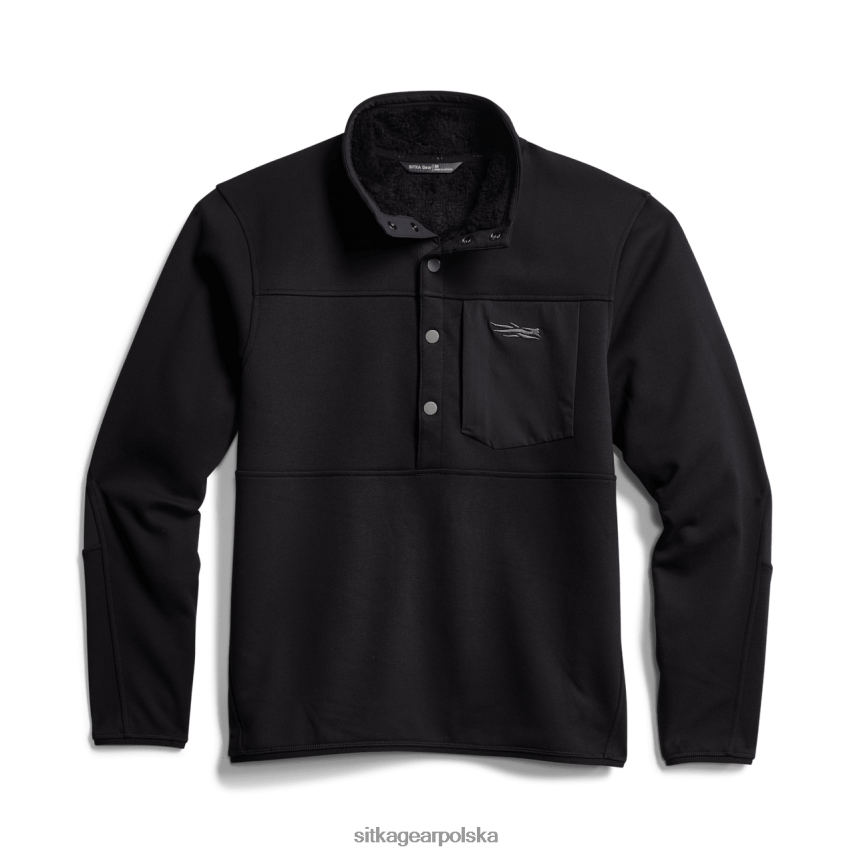 najfatalniejszy czarny mężczyźni SITKA Gear polar zatrzaskowy z przodu VF2XTJ204